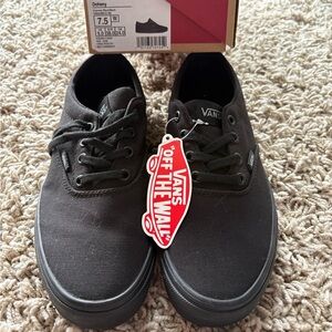 Vans Black Canvas Sneakers